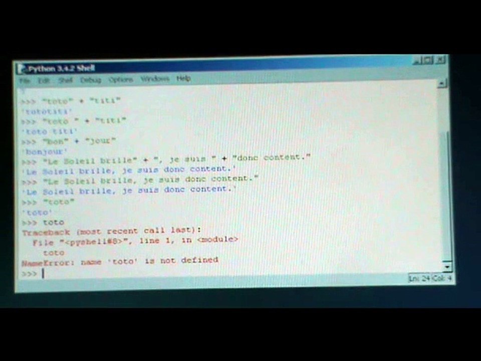 Python pour les impatients : cours numéro 1