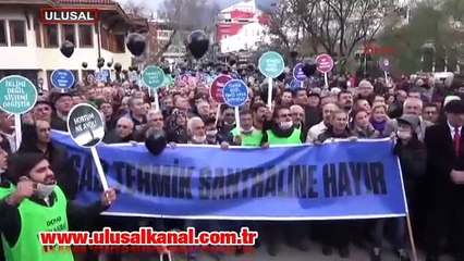 Bursa'da santral eylemi