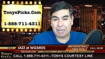 Washington Wizards vs. Utah Jazz Free Pick Prediction NBA Pro Basketball Odds Preview 12-14-2014