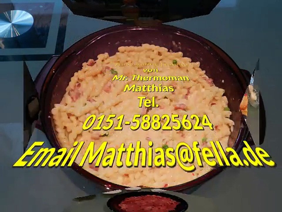 Thermomix TM 31 Mr Thermomen Matthias kocht Käse Sahne Nudeln