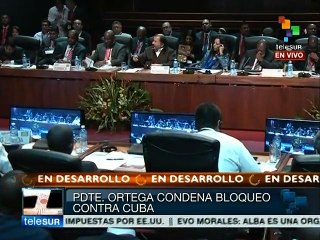 ALBA: Daniel Ortega se pronuncia por el fin del bloqueo a Cuba