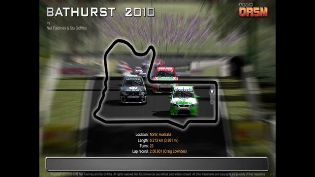 Tour de piste à Bathurst en Holden Commodore 1985 sur Rfactor 1