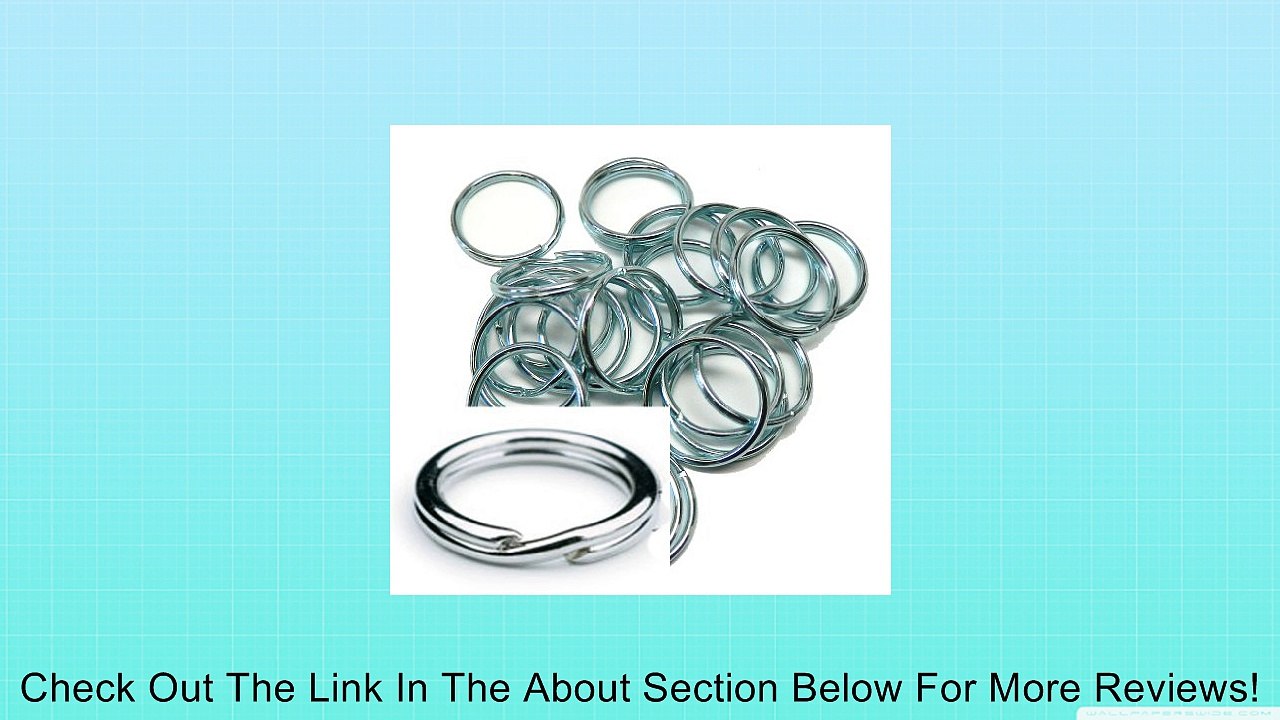 24 Rings 1-1/4 Inch Split KEY Ring Connector Keychain Zink Plated Spring Steel Made in the USA Review