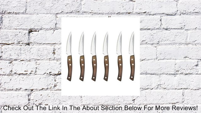 Ikea Stek 6 Pack Steak and Utility Knife Set , Stainless Steel with Solid Wood Handle Review