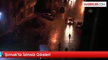 Cizre'de İzinsiz Gösteriye Polis Müdahalesi