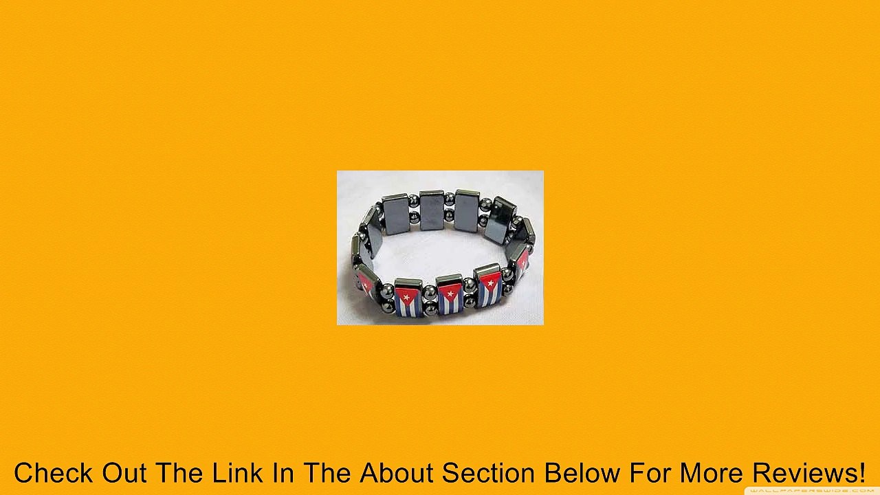 Cuba Flag Hematite Stretch Bracelet Review