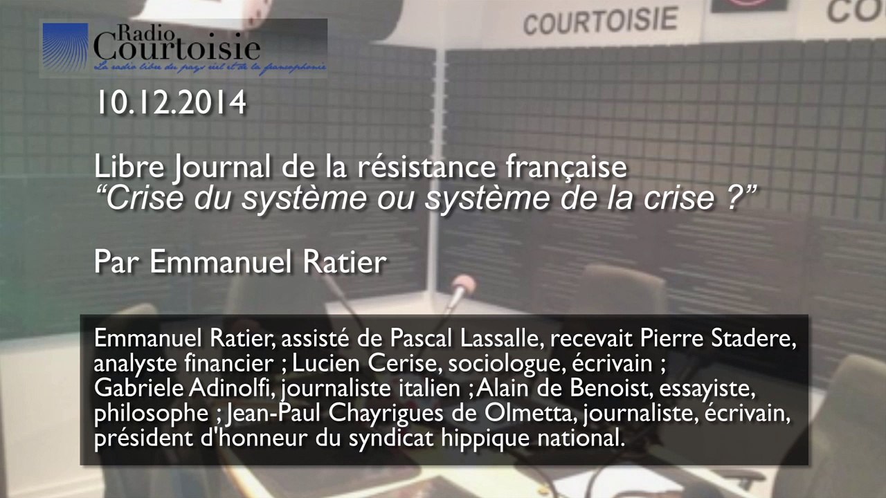 Crise du système ou système de la crise ? Partie 3