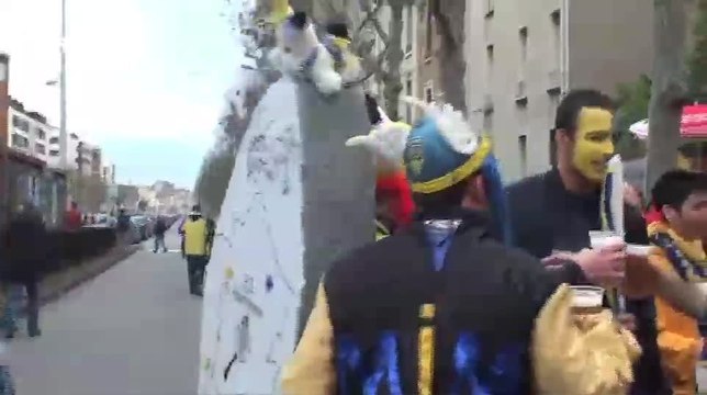 Rugby Champions Cup / La marche des supporters clermontois et du Munster - 14/12