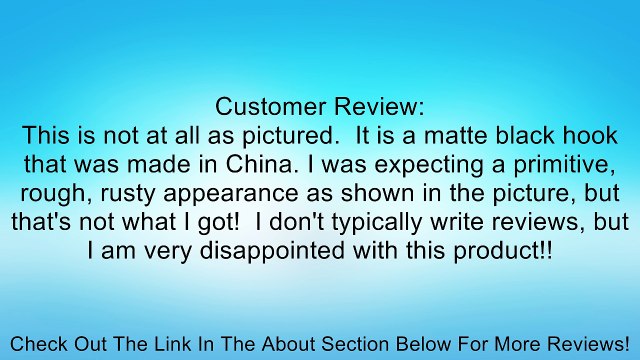 Wrought Iron Double Coat Hook with Primitive Rustic Star - Great for Primitive Country Decor Review