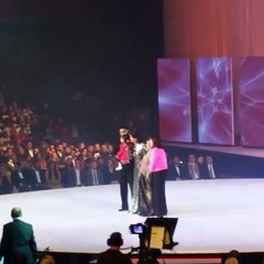 Abhishek reacts to audience member yelling "I love you Aishwarya"  Miss World 2014