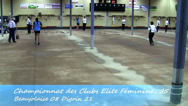 Quatrième tour, jeu traditionnel, La Beaujolaise contre Digoin, Sport Boules, J5 Elite 2014 2015
