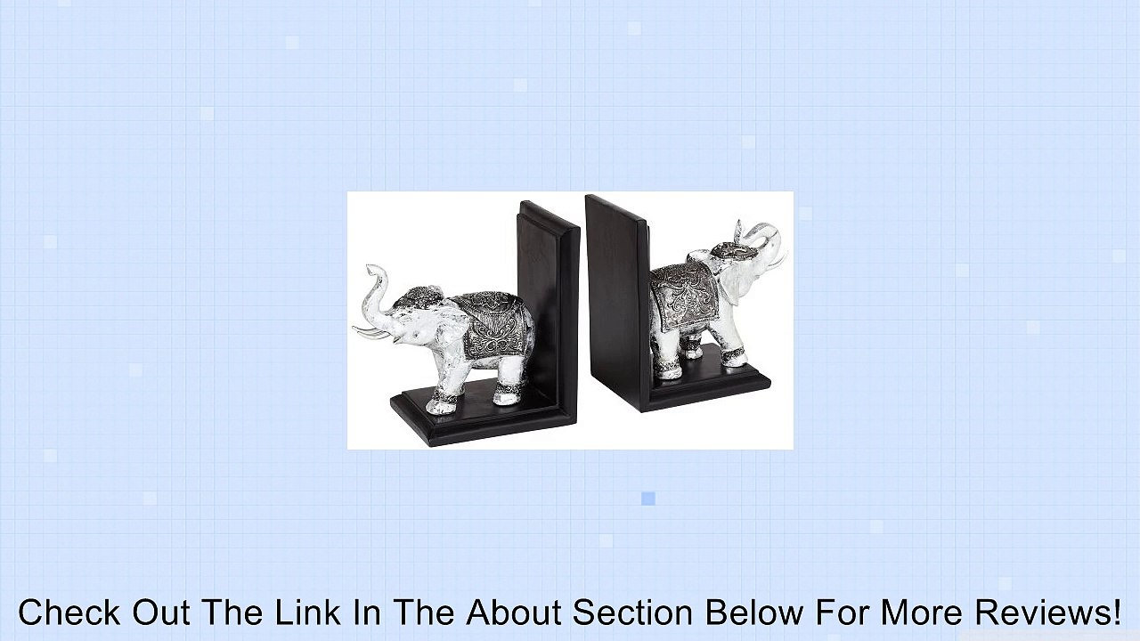 Eletro Silver and Black Elephant Bookends Set Review