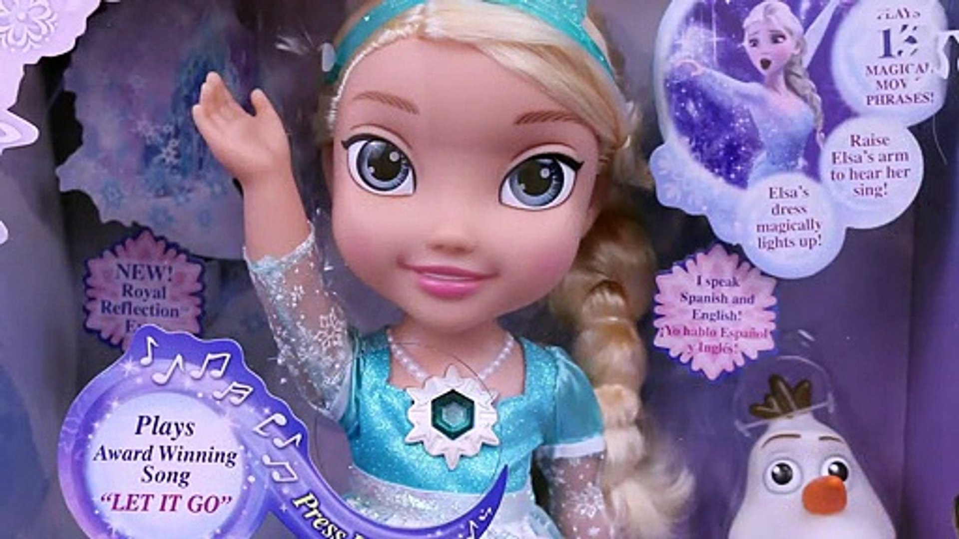 Frozen Elsa Snow Glow Toddler Doll Toy Singing Let It Go and Olaf Snowman  Castle - video Dailymotion