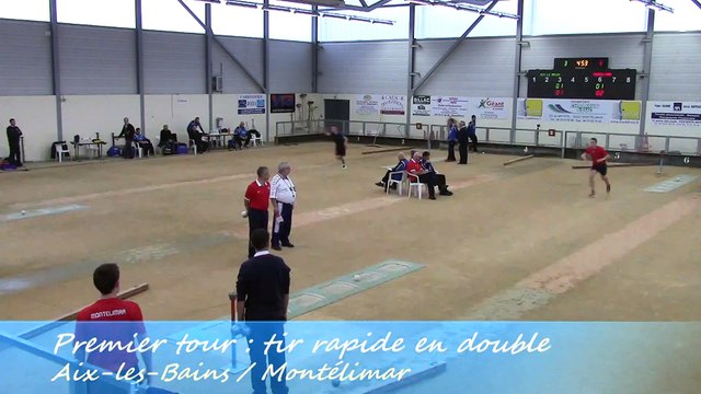 Premier tour, tir progressif, Montélimar contre Aix-les-Bains, Sport Boules, J7 Elite 2014 2015