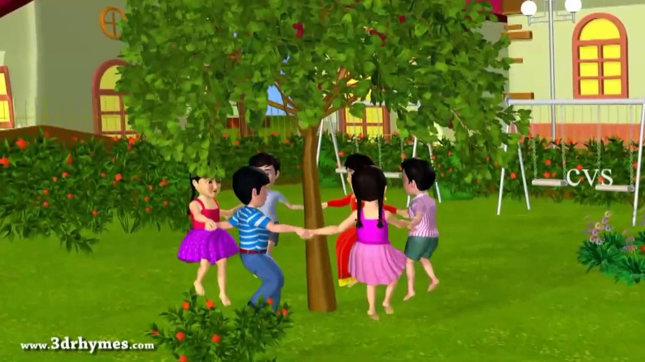 Here We Go Round The Mulberry Bush - 3D Animation Nursery Rhymes for Children