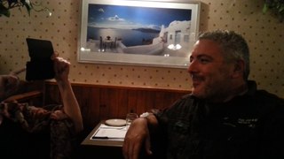 Nathalie, Monique, Jean-Claude et moi au resto à Saint-Sauveur le 13 Décembre 2014...