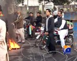 PTI protest/shutdown in Lahore-15 Dec 2014