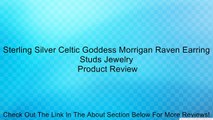 Sterling Silver Celtic Goddess Morrigan Raven Earring Studs Jewelry Review