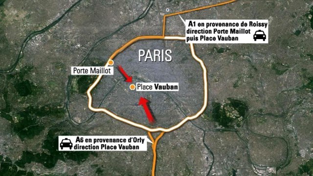 Taxis parisiens: Opération escargot contre le service UberPOP