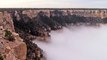 Phénomène météorologique impressionnant au Grand Canyon : Total Cloud Inversion