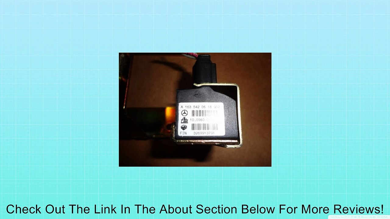 99-05 MERCEDES BENZ ML W163 163 542 06 18 Lateral Acceleration; ESP ml320 ml430 (BIGGS MOTORING) Review