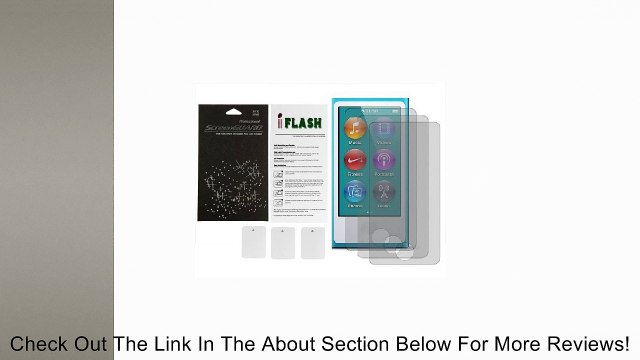 iFlash Bubble Free Screen Protector: Anti Glare edition - For Apple Nano 7th Generation - (3Pack) Retail Packaging Review