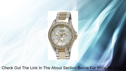 Fossil Women's ES3204 Riley Silver and Gold Tone Watch Review