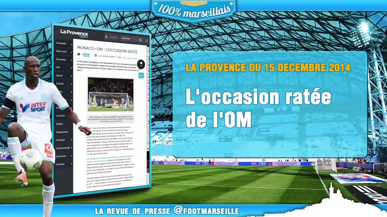 L'occasion manquée de l'OM, un joueur entre dans l'histoire... La revue de presse de l'Olympique de Marseille !