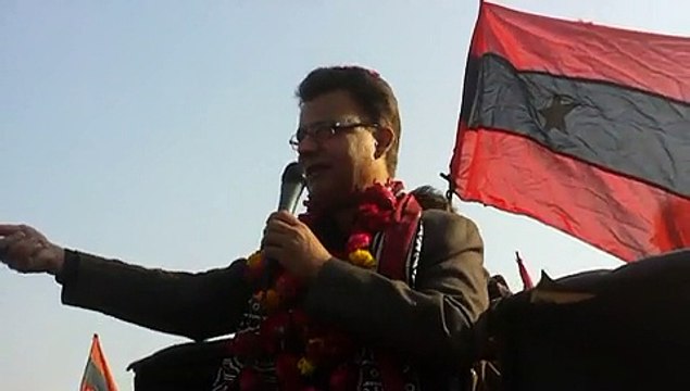 Bedari March- Ayaz Latif Palijo speech at Tando Hyder on 14th Dec 2014