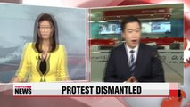Hong Kong police dismantle last protest site