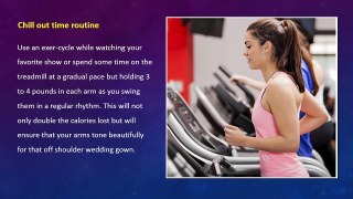 Fitness Fix for Effective Body Toning Right before the Wedding