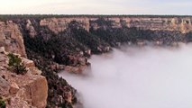 Mer de nuages dans le Grand Canyon