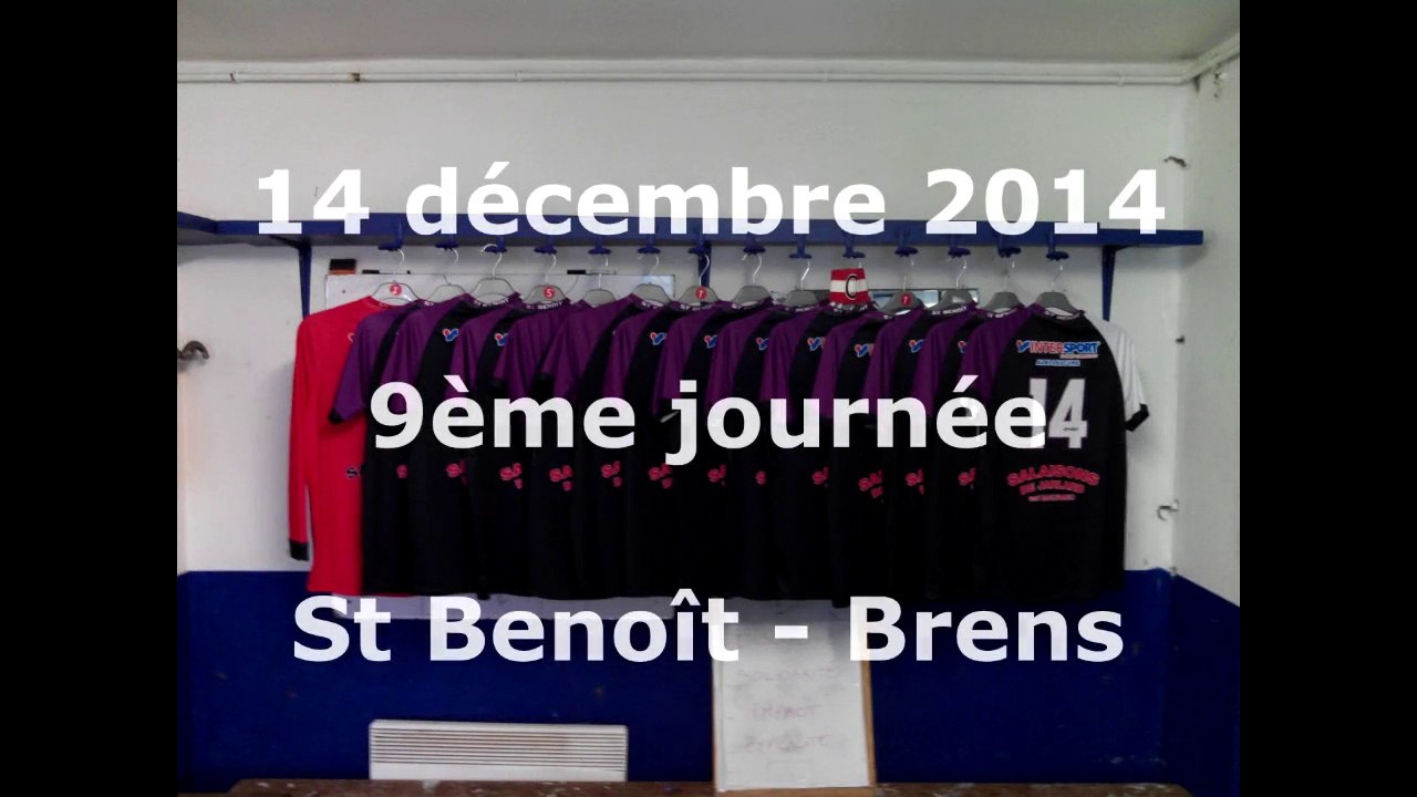 Résumé match St Benoît - Brens du 14/12/2014