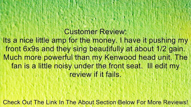 Dual DPA250 250 Watts 2/1 Channel Amplifier Review