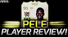 FIFA 15  LEGEND PELE 95 PLAYER REVIEW IN GAME STATS AND GAMEPLAY