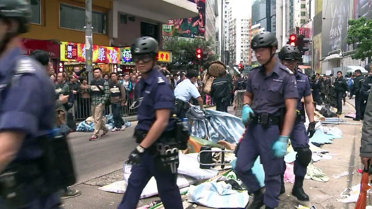 Fin de las protestas en Hong Kong