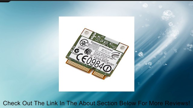 Dell DW1520 BCM4322 Wireless 1520 WLAN 802.11AGN Half Size Mini PCI Express Card Broadcom BCM943224HMS Review