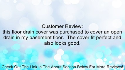 6" Dia 14 Holes Round Stainless Steel Floor Drain Cover Silver Tone Review