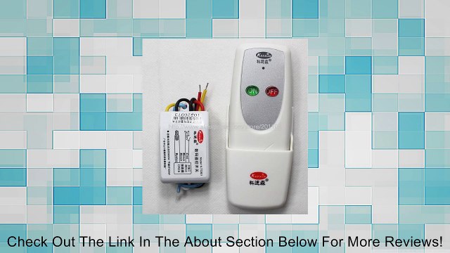 KEDSUM� Wireless 1 Way ON/OFF Digital Remote Control Switch 110V For All Lights K06 Review