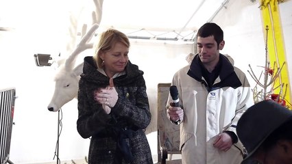 remerciements de Véronique Louwagie au marché de Noël à l'Aigle (13/11/2014)