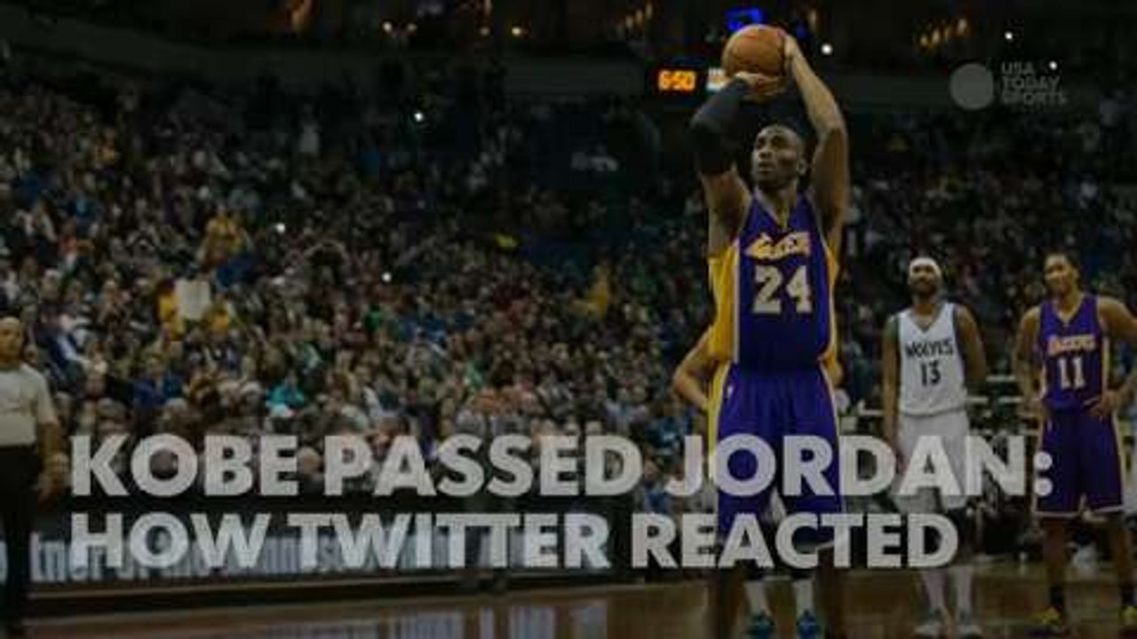 Here's how Twitter reacted when Kobe passed MJ