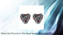 Adorable 14K Post Back Multi-Color Heart Crystal Stud Earrings! Review