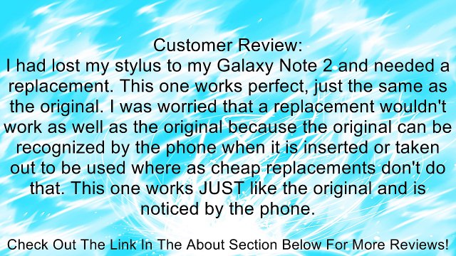 Samsung Galaxy Note II Stylus Pen - White Review