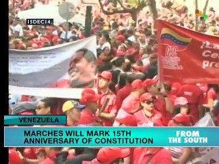 Parades highligh 15th anniversary of Venezuelan Constitution