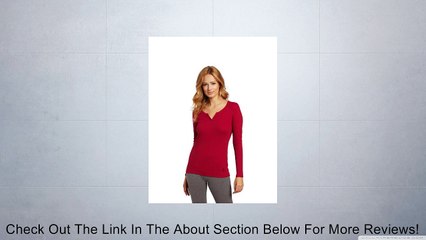 Nautica Sleepwear Women's Split Neck Tee, True Black, X-Small Review