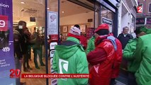 La grande journée de grève générale contre l'austérité divise la Belgique