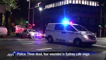 Three dead, four wounded in Sydney cafe siege