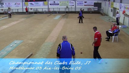 Second tour intégral, Montélimar contre Aix-les-Bains, Sport Boules, J7 Elite 2014 2015