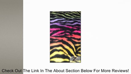 ZEBRA PRINT POLAR FLEECE FABRIC - RAINBOW - 60" WIDTH - ONLY $4.99/YARD SOLD BTY Review