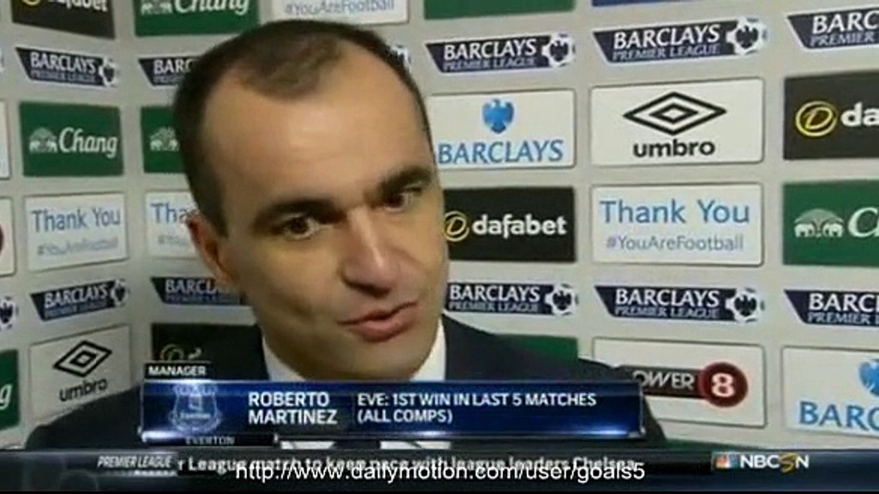 Roberto Martinez reaction on Everton vs QPR 3-1 Full Time 15-12-2014 Premier League